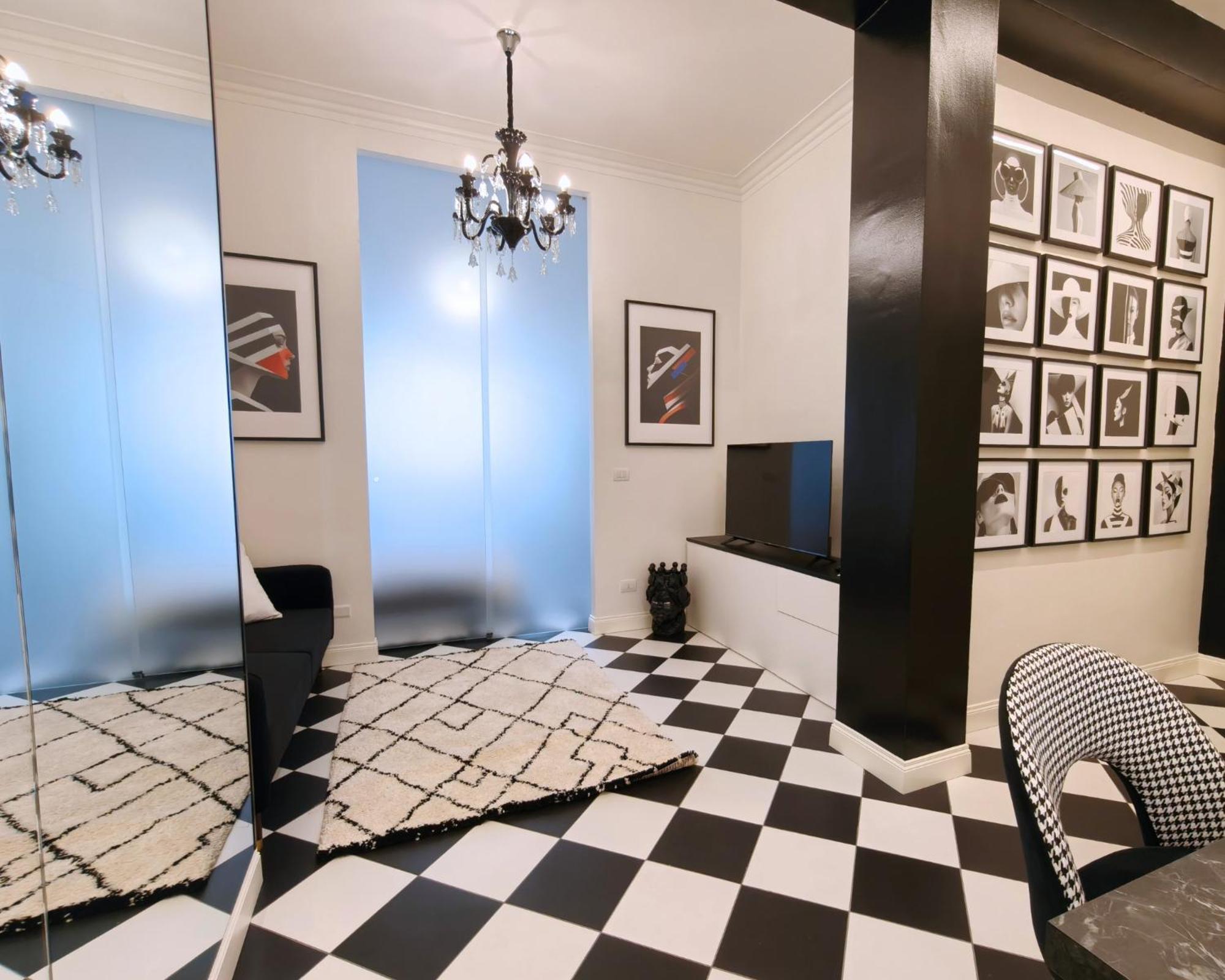 Appartement Black And White In Downtown With Ac, Wifi And Subway M1 M2 Airoport Connected, Station Milan
